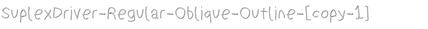 SuplexDriver RegularOl.ttf