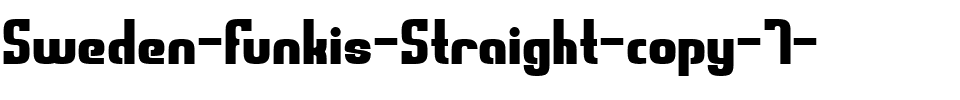 Sweden Funkis Straight Regular.ttf