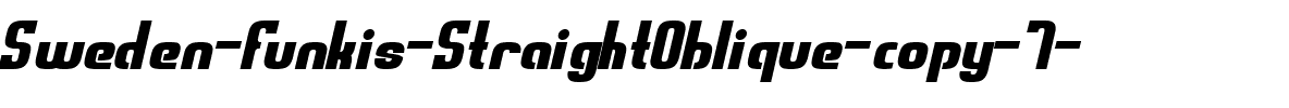 Sweden Funkis StraightOblique Regular.ttf