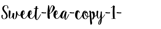Sweet Pea Regular.ttf