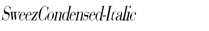 SweezCondensed Italic.ttf