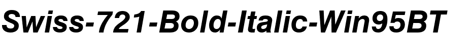 Swis721 Win95BT Bold Italic.ttf