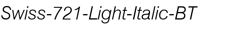 Swis721 Lt BT Light Italic.ttf