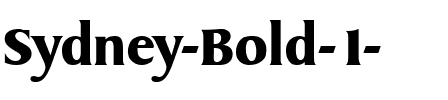 Sydney Bold.ttf