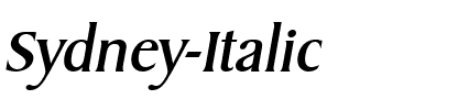 Sydney Italic.ttf