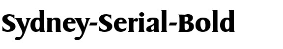 Sydney-Serial Bold.ttf