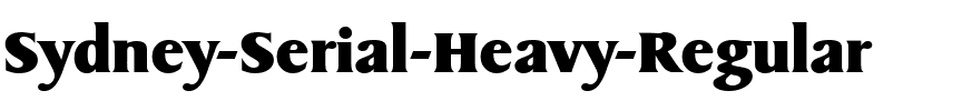 Sydney-Serial-Heavy Regular.ttf