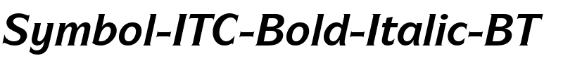 SymbolITC Bk BT Bold Italic.ttf