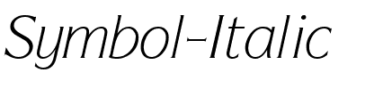 Symbol Italic.ttf