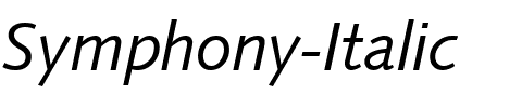 Symphony Italic.ttf