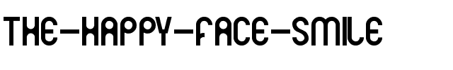 THE HAPPY FACE SMILE Normal.ttf
