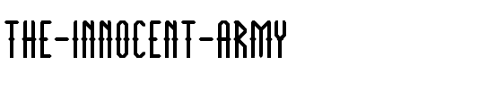 THE INNOCENT ARMY Normal.ttf