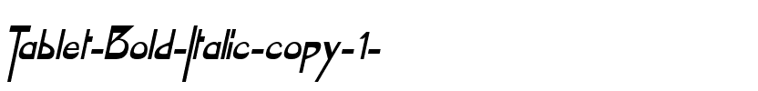 Tablet Bold Italic.ttf