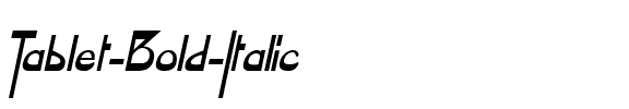 Tablet  Bold Italic.ttf
