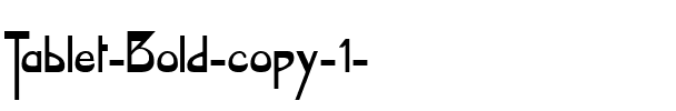Tablet Bold.ttf