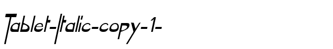 Tablet Italic.ttf