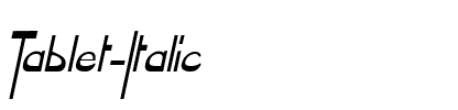 Tablet  Italic.ttf