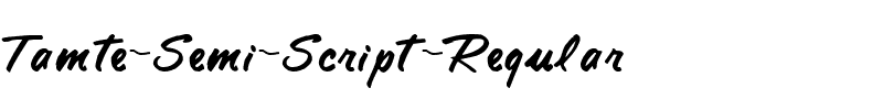 Tamte Semi-Script Regular.ttf