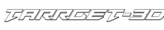 Tarrget 3D Italic Italic.ttf