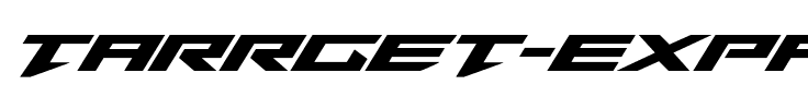 Tarrget Expanded Italic Expanded Italic.ttf