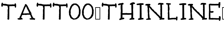 Tattoo Thinline Regular.ttf