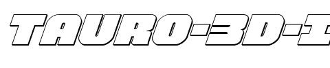 Tauro 3D Italic Italic.ttf