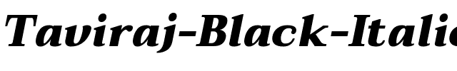 Taviraj Black Italic.ttf
