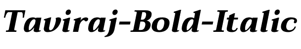 Taviraj Bold Italic.ttf