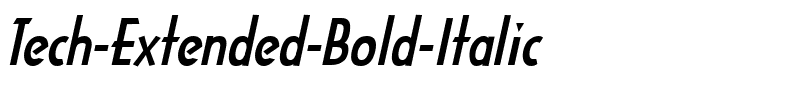 Tech-Extended Bold Italic.ttf