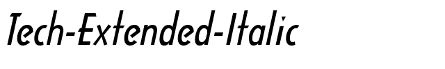 Tech-Extended Italic.ttf