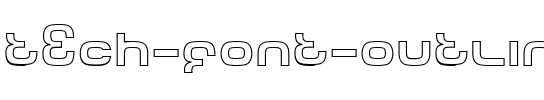 Tech Font Outline Regular.ttf