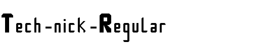 Tech-nick Regular.ttf