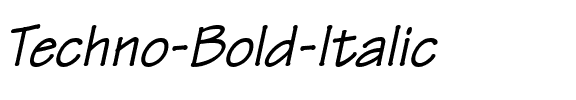 Techno Bold Italic.ttf