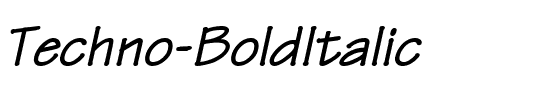 Techno BoldItalic.ttf
