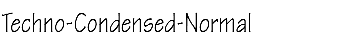Techno-Condensed Normal.ttf