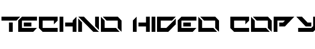 Techno Hideo Regular.ttf