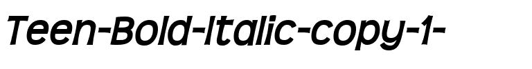 Teen Bold Italic.ttf