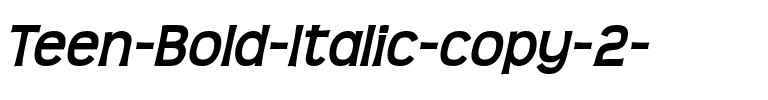 Teen Bold Italic.ttf