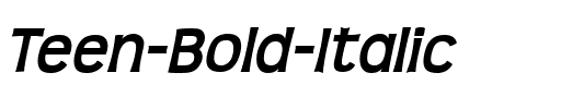 Teen Bold Italic.ttf