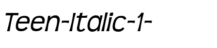 Teen Italic.ttf