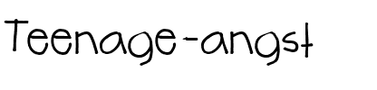 Teenage angst Regular.ttf