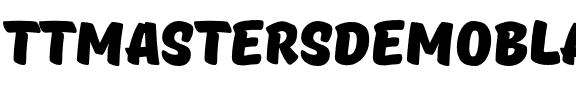 TT Masters DEMO Black Regular.otf
