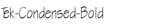 Tek-Condensed Bold.ttf