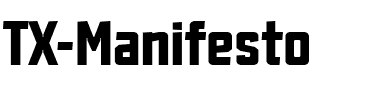 TX Manifesto Regular.ttf