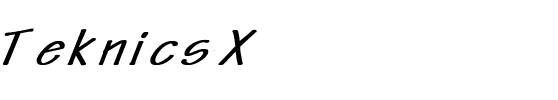 Teknics-X Regular.ttf