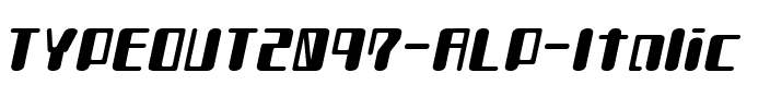 TYPEOUT2097 ALP Italic.ttf