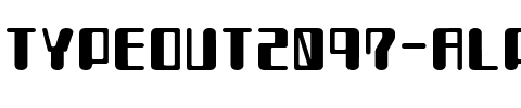 TYPEOUT2097 ALP Regular.ttf