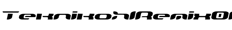 TeknikohlRemix01  Oblique.ttf