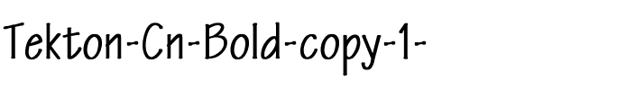 Tekton Cn bold Bold.ttf