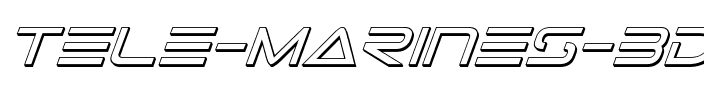 Tele-Marines 3D Italic Italic.ttf